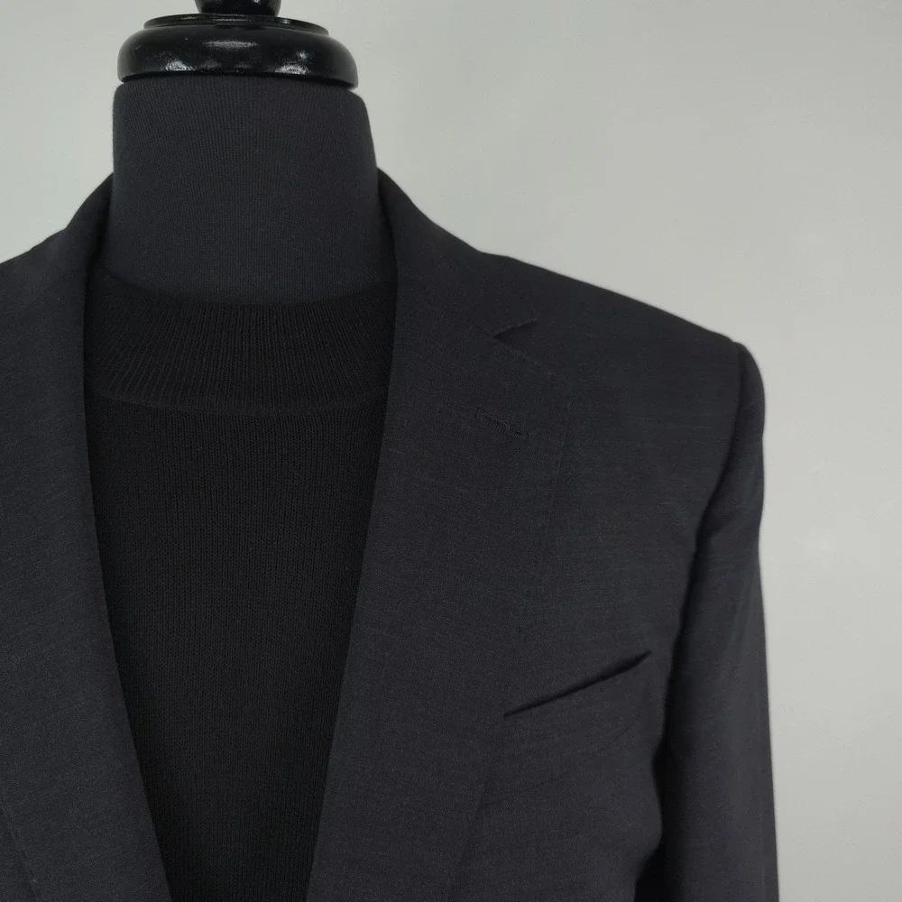 Brooks Brothers Suit Jacket Mens 40R Gray Explorer Madison Fit Stretch 2 Button